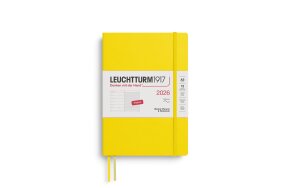 LEUCHTTURM WEEKLY PLANNER 2025 & NB A5 SC 12 MONTHS BLACK 367788